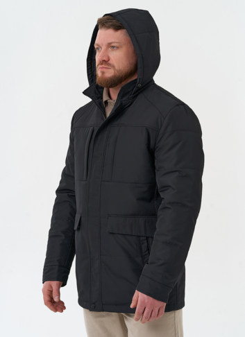 Мужская утепленная куртка с капюшоном