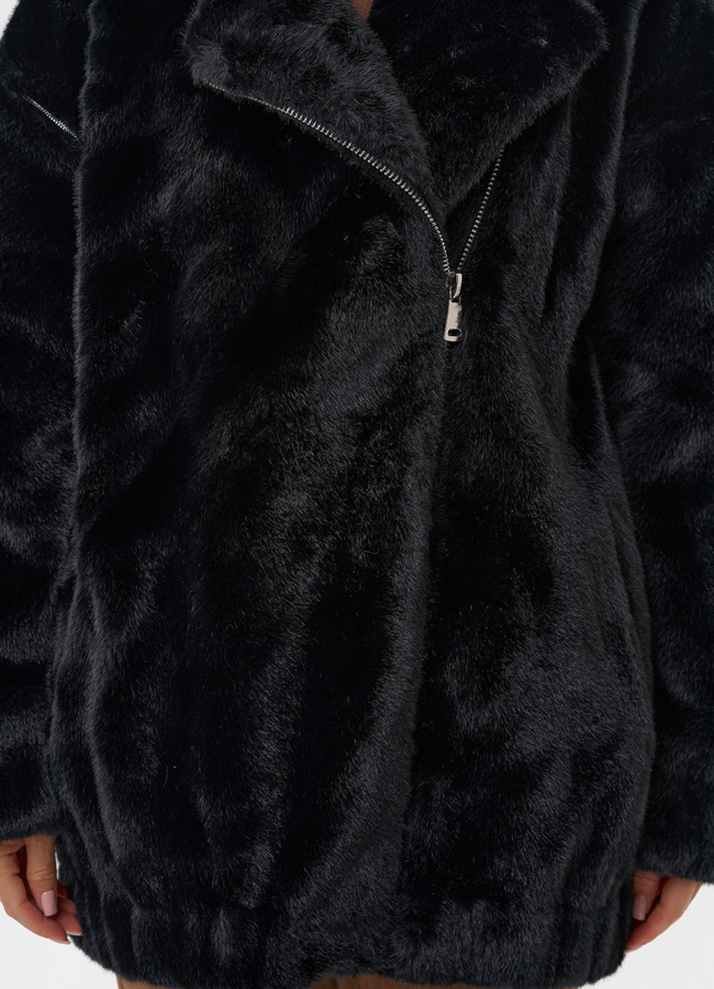 Женская шуба из эко меха со съёмными рукавами модель № 31248 в кредит