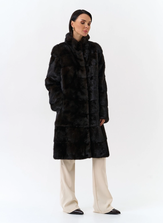Шуба из меха норки
